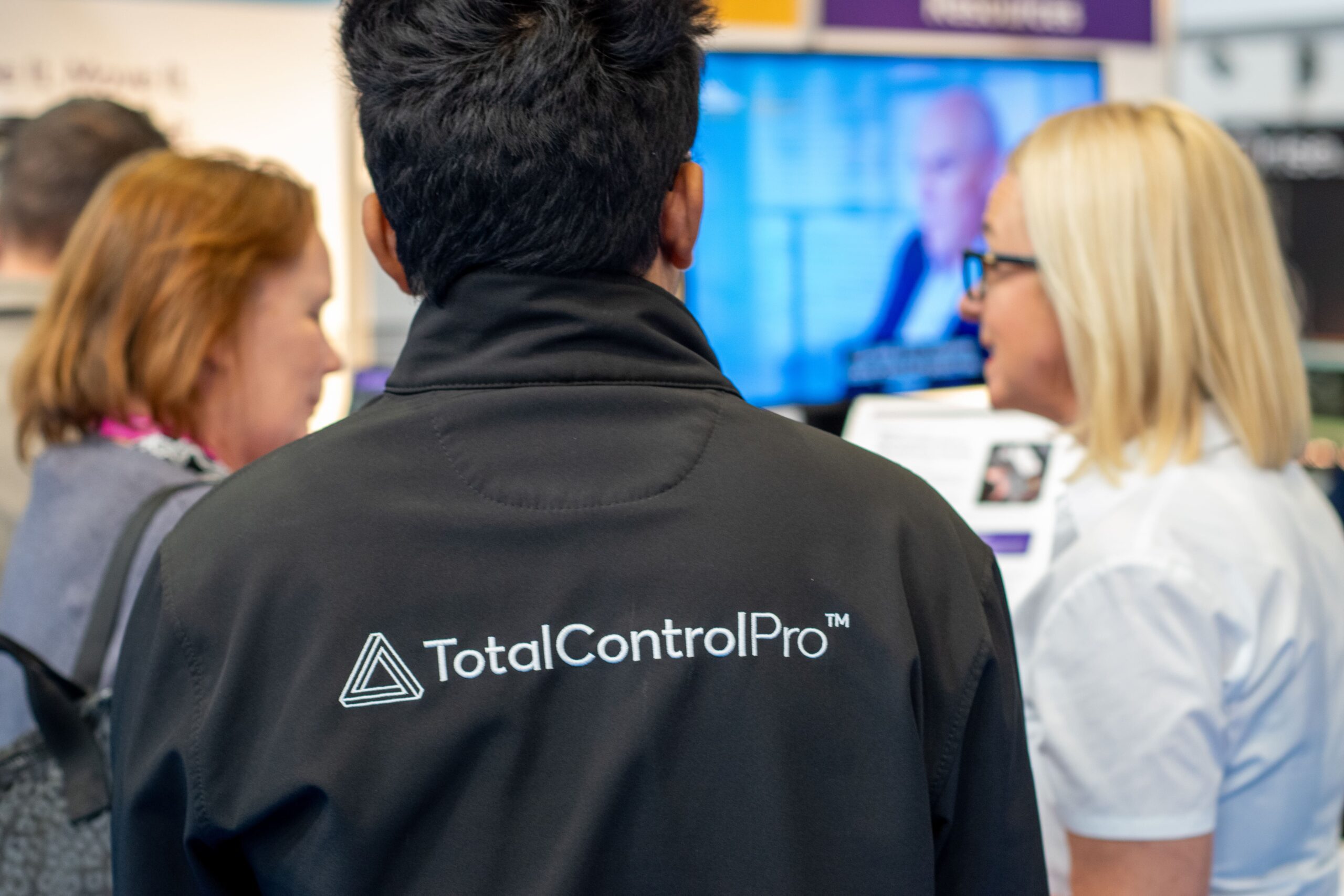 A close-up shot of TotalControlPro at Smart Manufacturing Week 2025.