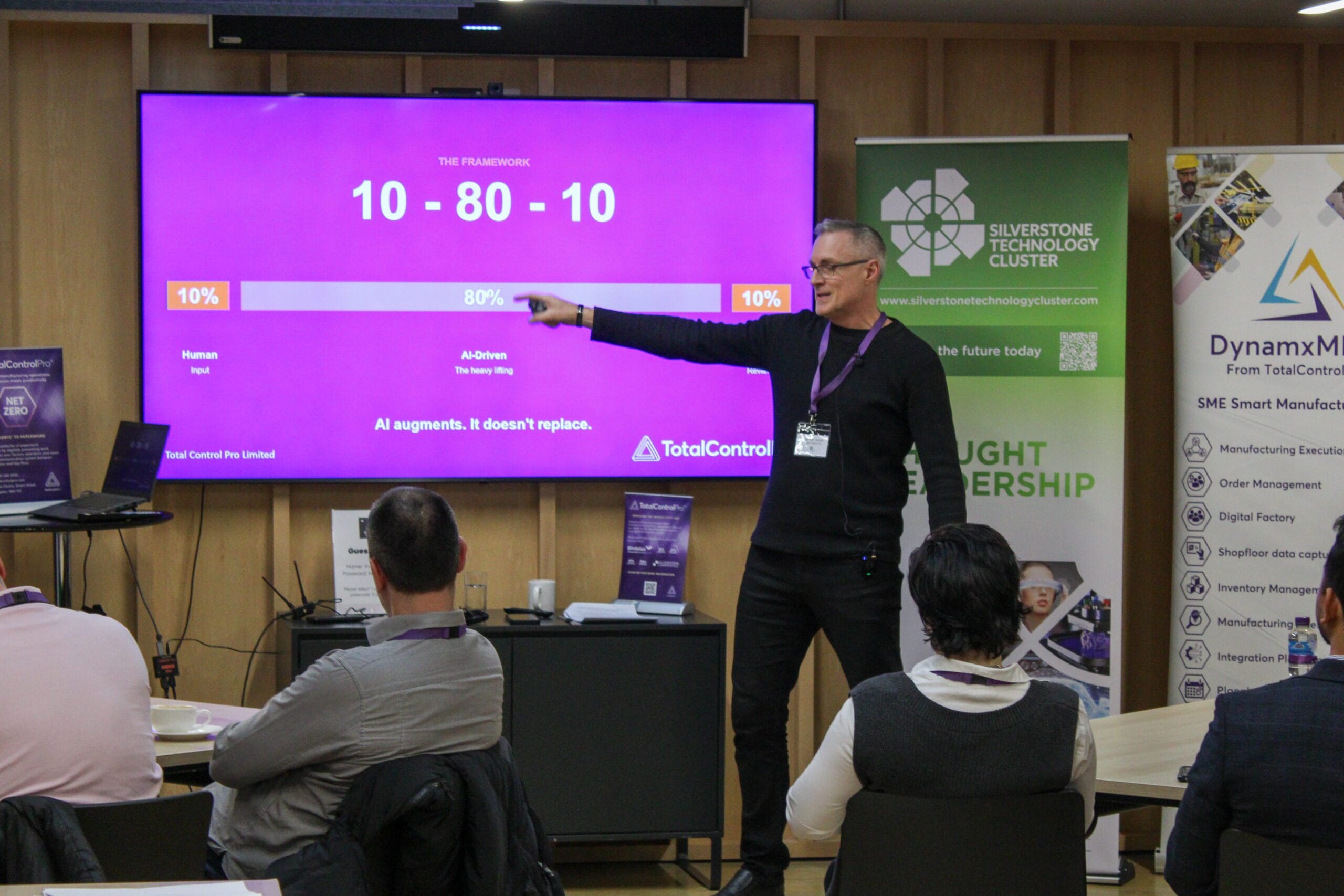 Presentation on AI-driven framework to audience