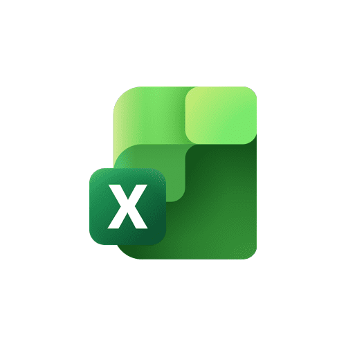 excel Microsoft Excel logo icon on white background