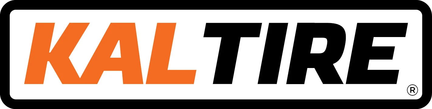 KAL TIRE logo in orange and black