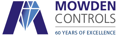 Mowden Controls logo with 60 years tagline