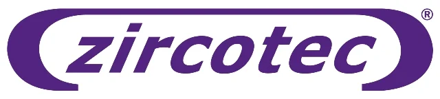 Zircotec logo in purple on white background